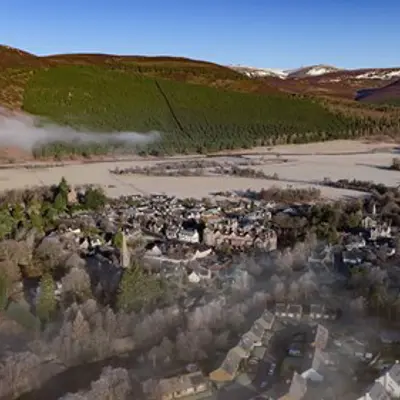 Braemar Gallery Image 5 Iain Forrest Photography Aerial View