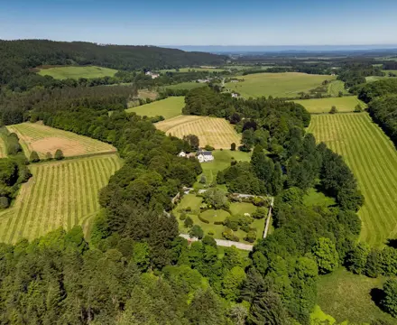 Scottish Estate Sales Boosted by Diverse Range of Buyers: Pluscarden Estate Aerial View