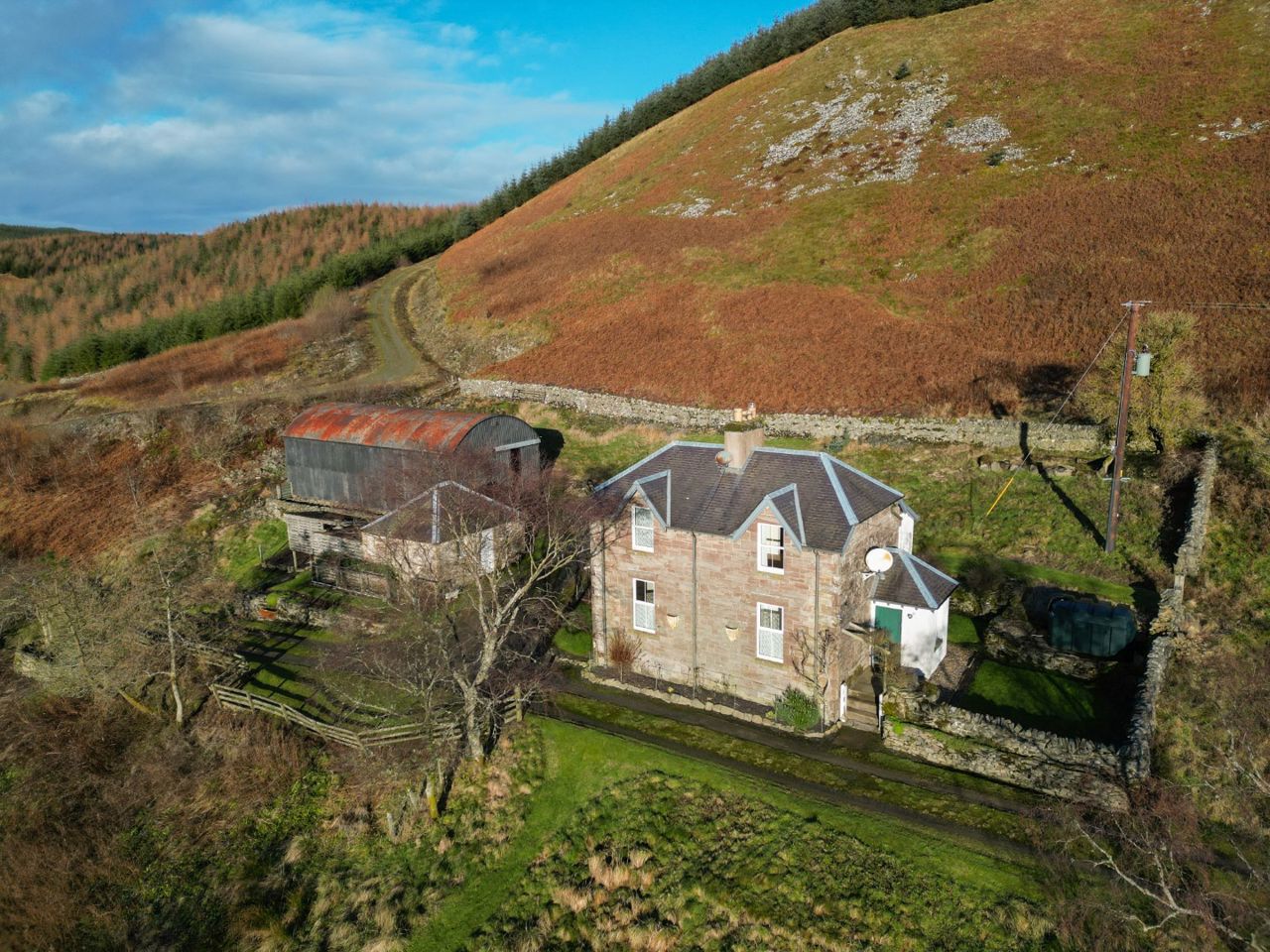 Secluded Rural Home Set Within Stunning Woodland Grounds in Scottish Borders: Cliff Hope