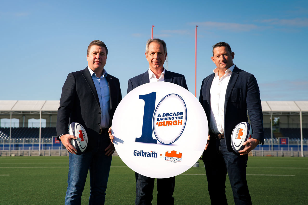  Galbraith and Edinburgh Rugby celebrate decade-long partnership: Edinburgh Rugby Partnership