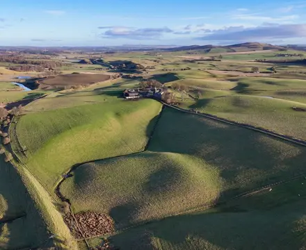 Productive livestock and arable farm in Lanarkshire comes to the market: Sandilands Farm Aerial View 2
