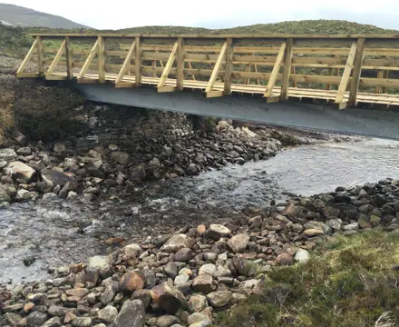 Wooden Construction Bridge
